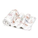 Bαμβακερή λευκή κουβερτούλα διπλής όψης με Llama- 75 x 75 εκ- Color Stories