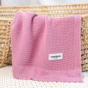 Πλεκτή ροζ κουβερτούλα από bamboo 80 x 100 εκ- Color Stories